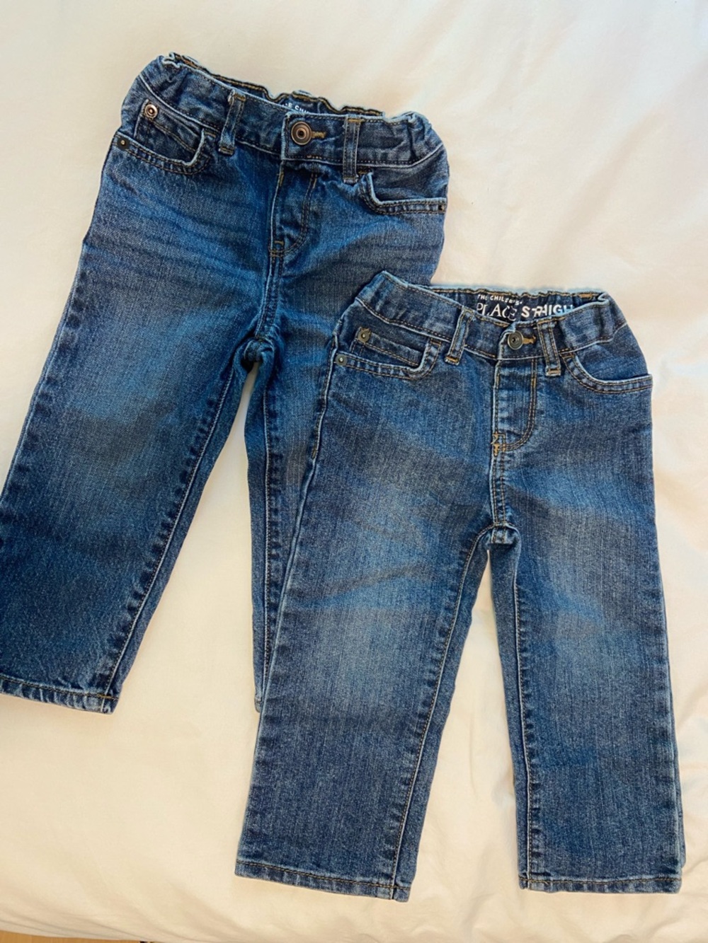 2-Pack Adjustable Waist 100% Cotton Jeans by The Children's Place